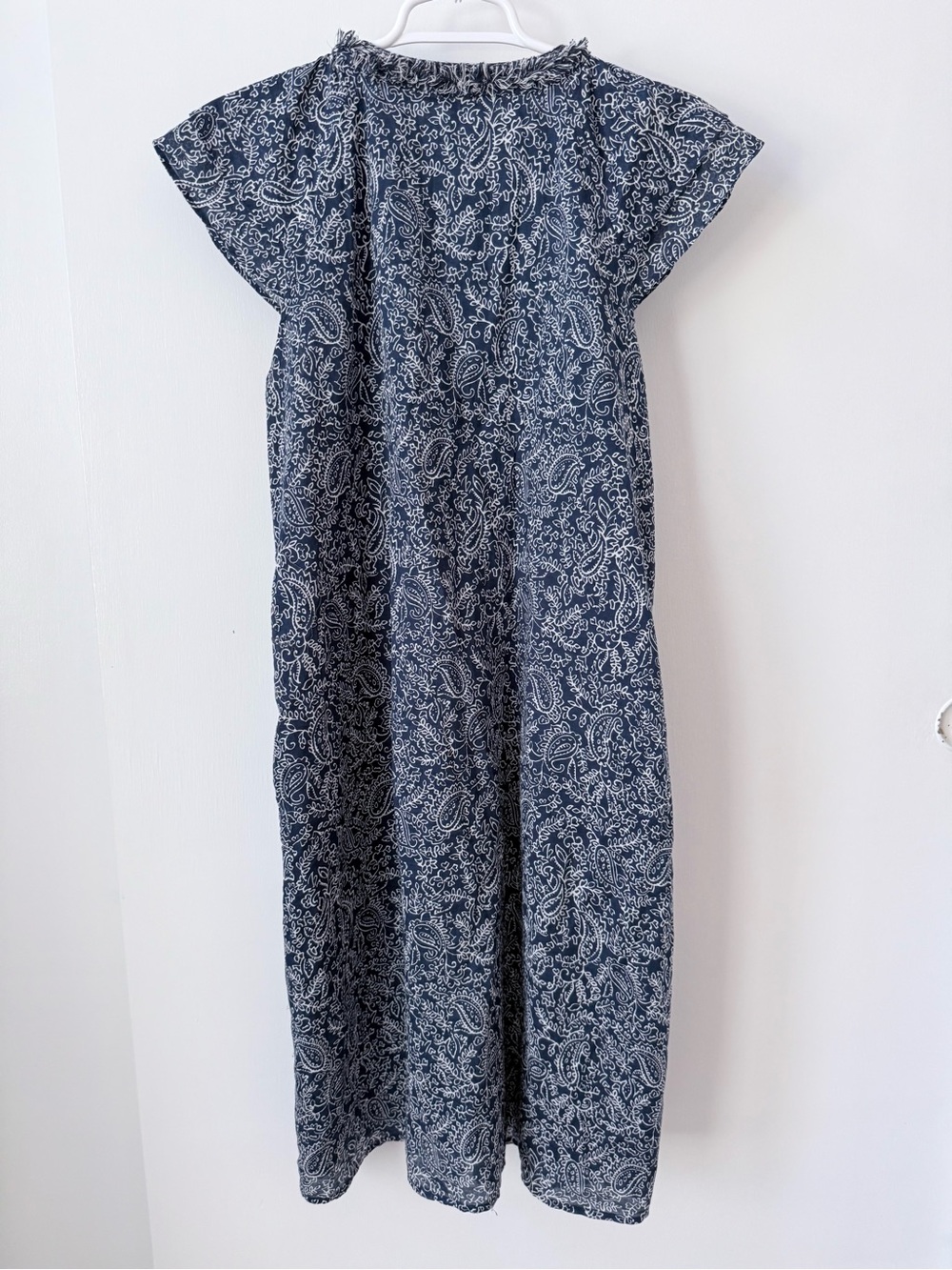J. Mclaughlin Ottilie Cap Sleeve Paisley Ruffle Dress - Picture 7 of 14